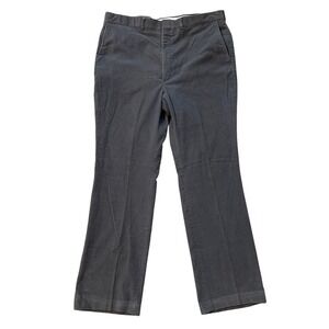 Arnie Corduroy Pants Regular‎ Fit Gray Casual Trousers Mens 40x32